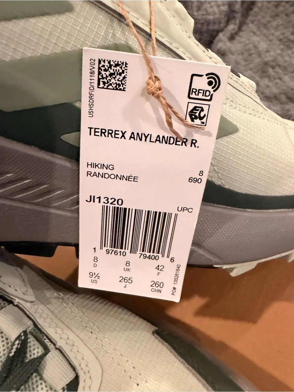 adidas Terrex Trail Sneakers - Light Gray & Sage